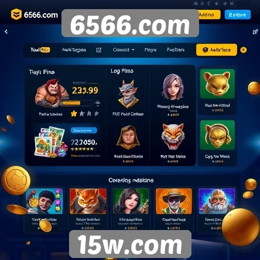 Interface do usuário no 6566.com é intuitiva